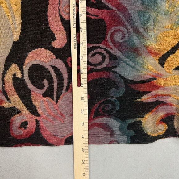 Ali Miles Tunic Sweater Womens XS Red Blue yellow Floral Abstract Art Eclectic - Picture 11 of 13